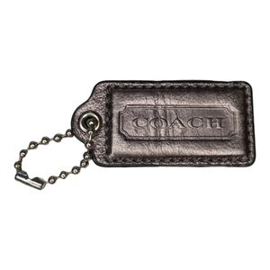 Coach Genuine Leather Signature Charm